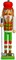 Golf Player Christmas Nutcracker – Red and Green Wooden Golfer with Club and Ball Xmas Themed Holiday Nut Cracker Doll Figure Toy Decorations 15"
